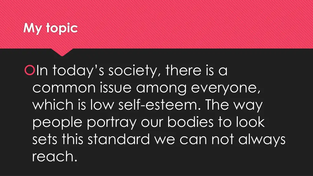 my topic