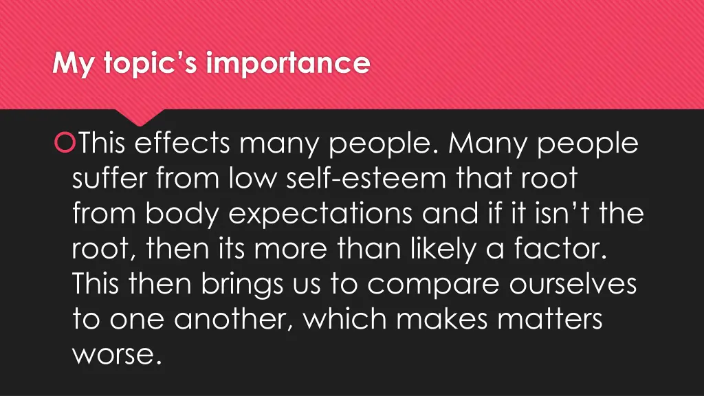 my topic s importance