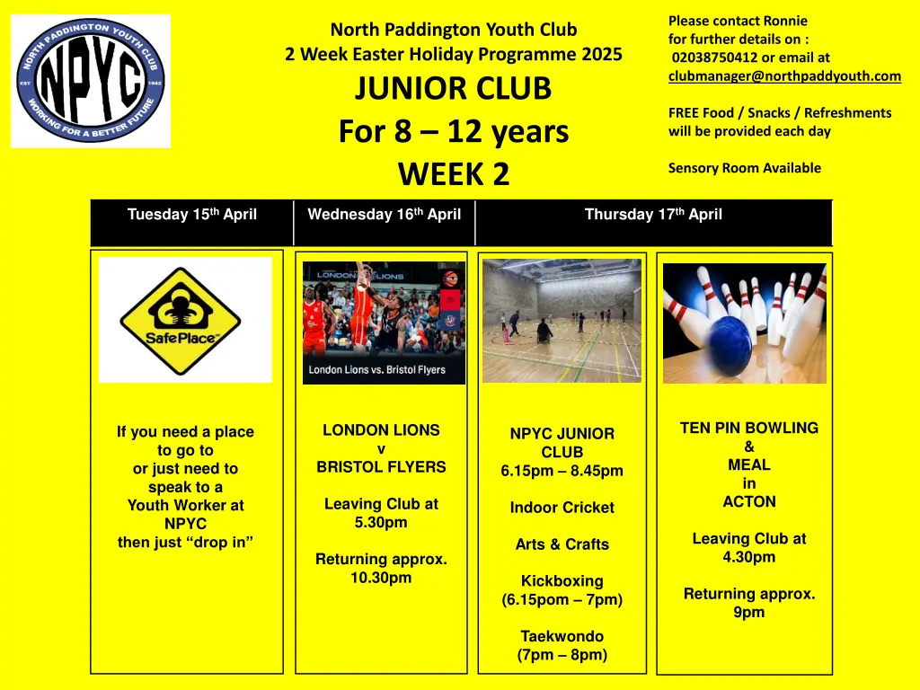 please contact ronnie for further details 2