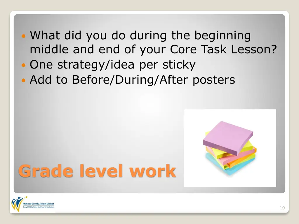what did you do during the beginning middle