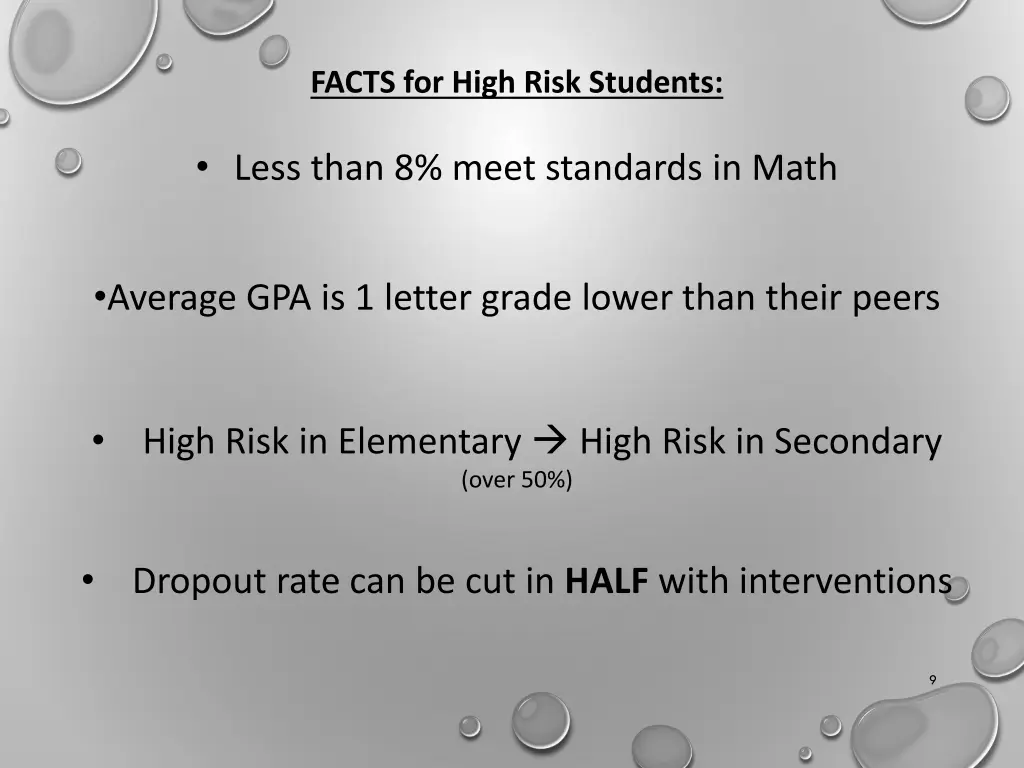 facts for high risk students 1