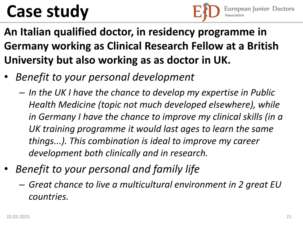 case study an italian qualified doctor 4