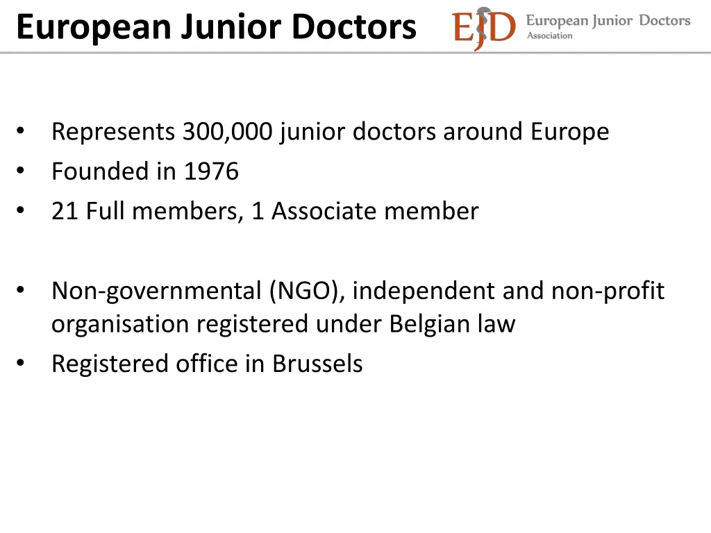 european junior doctors