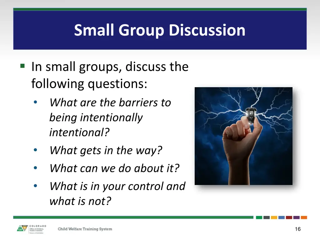 small group discussion 1