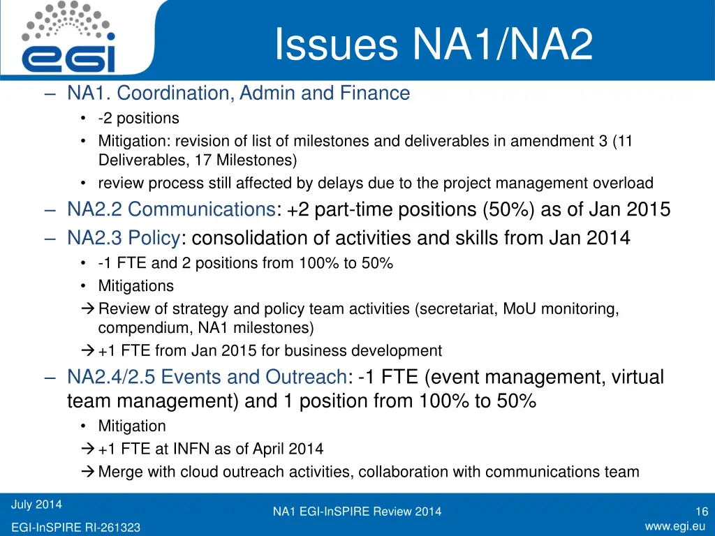 issues na1 na2