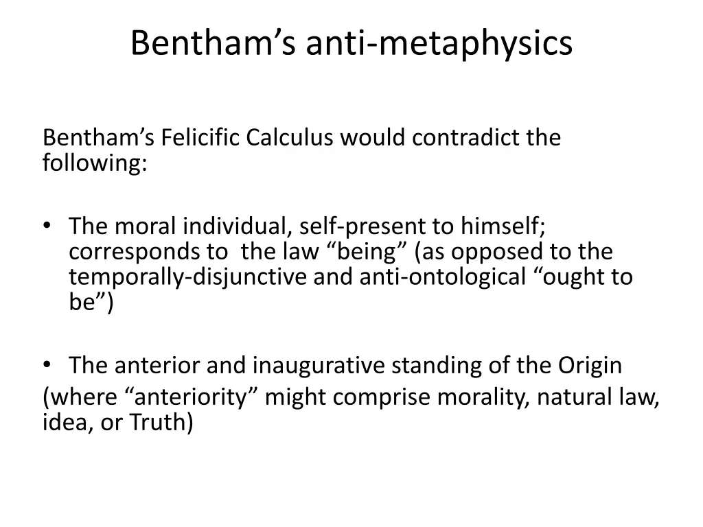 bentham s anti metaphysics