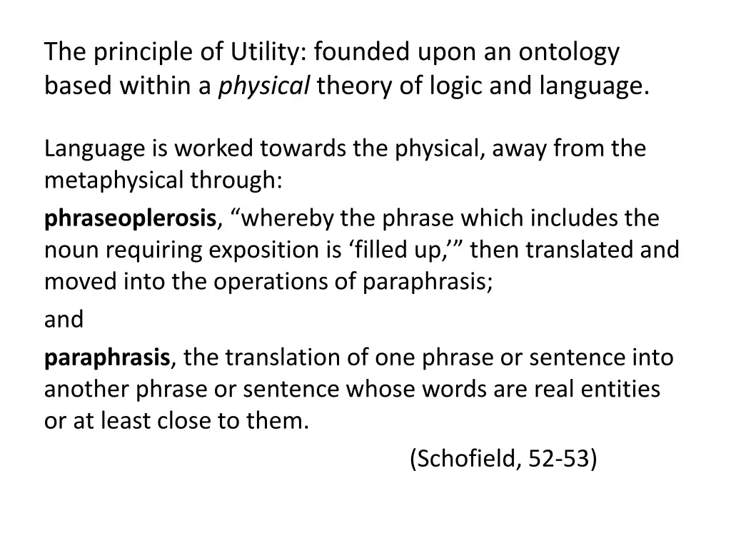the principle of utility founded upon an ontology