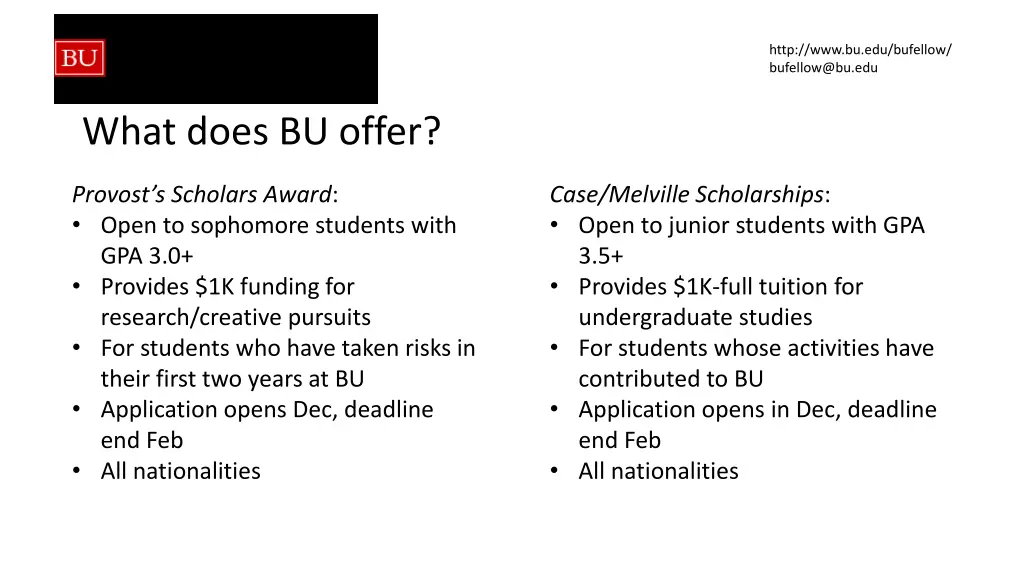 http www bu edu bufellow bufellow@bu edu 8