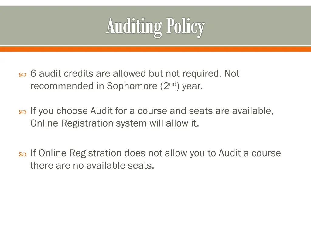 auditing policy
