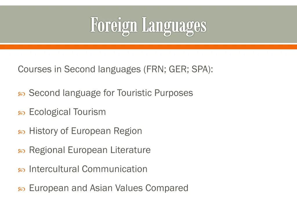 foreign languages 1