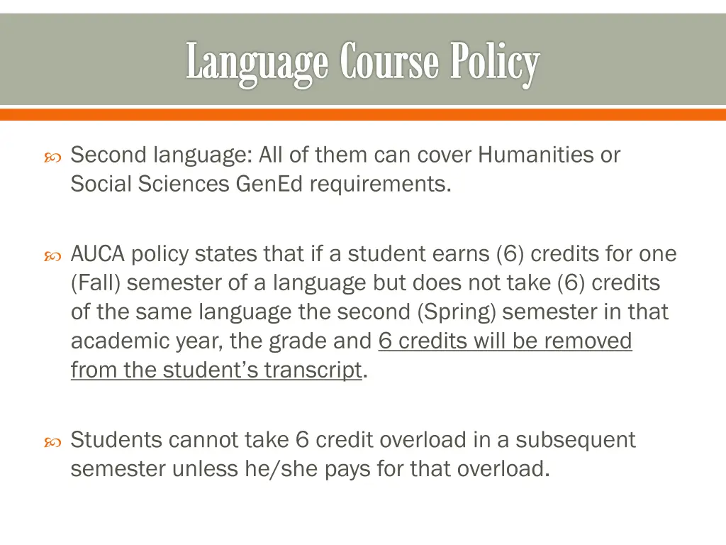 language course policy