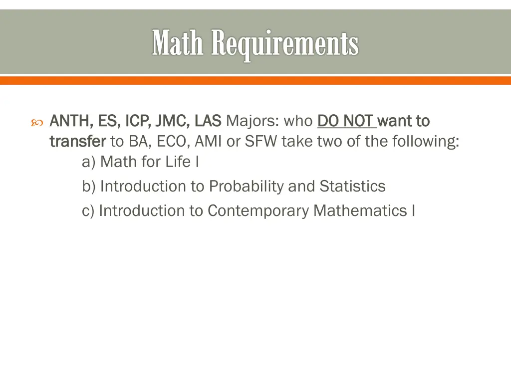 math requirements 4