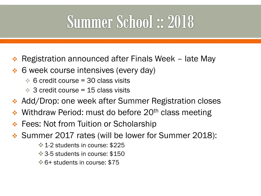 summer school 2018