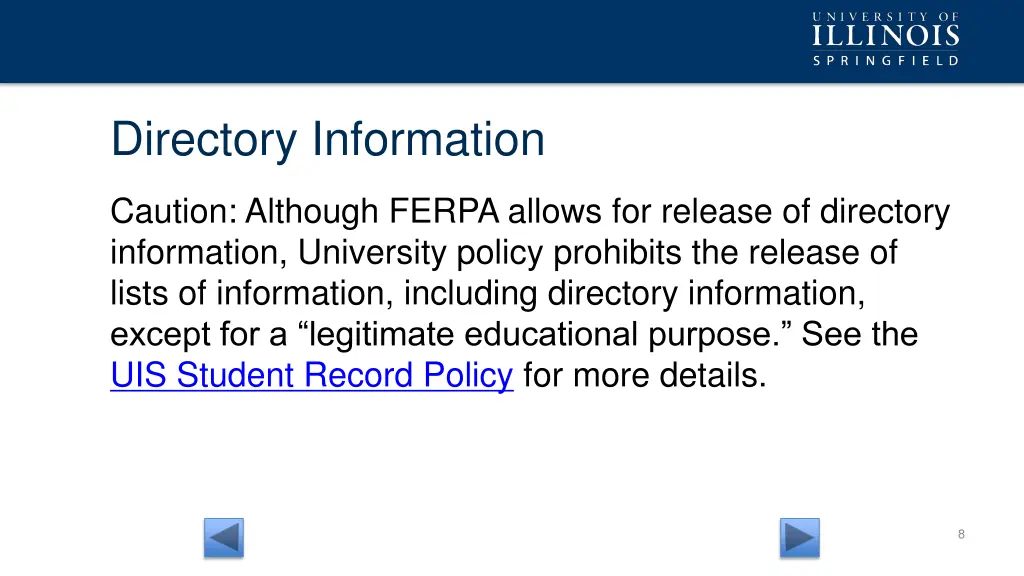 directory information 1