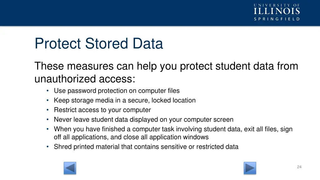 protect stored data 1
