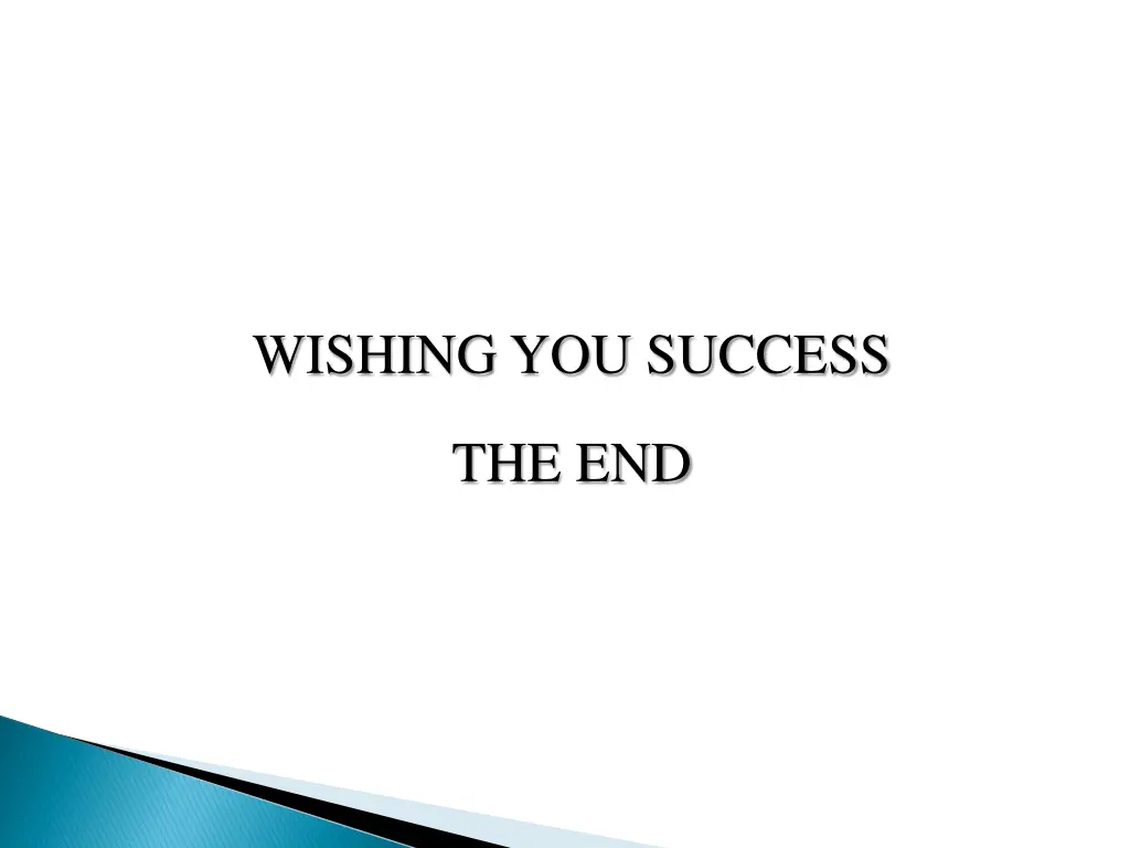 wishing you success