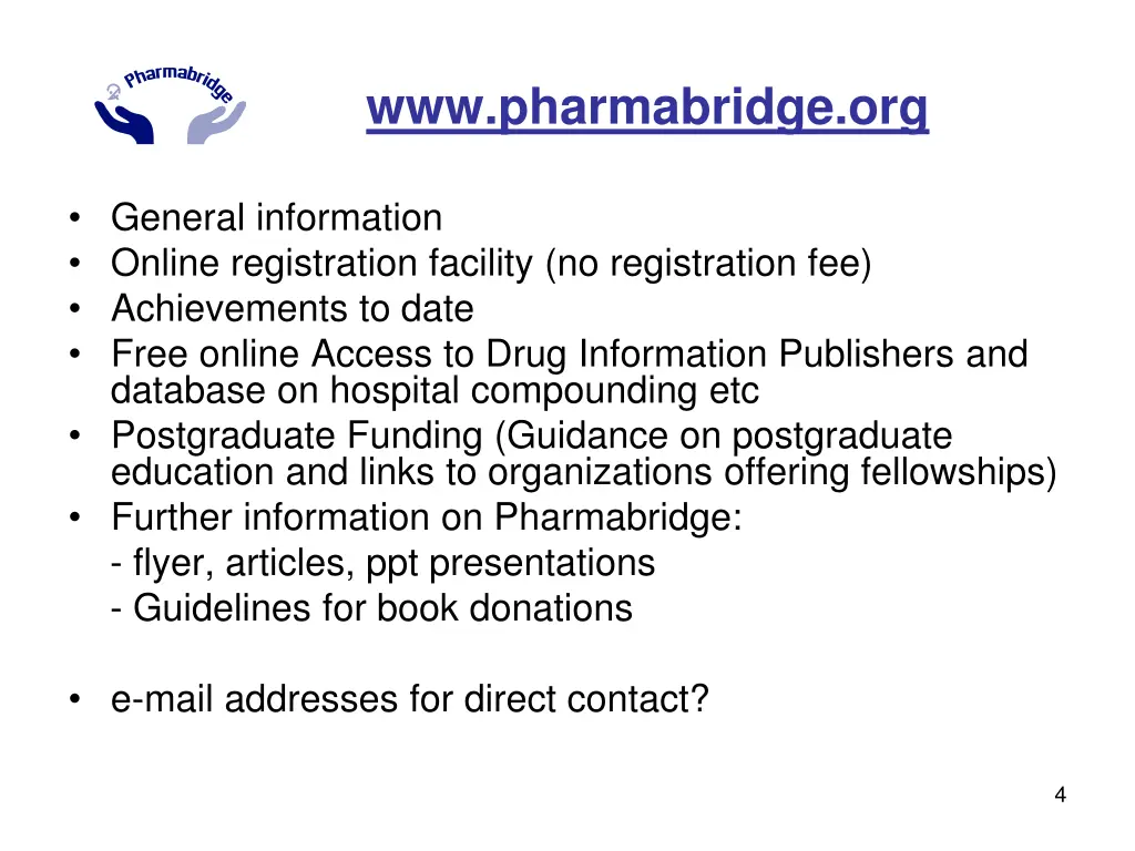 www pharmabridge org