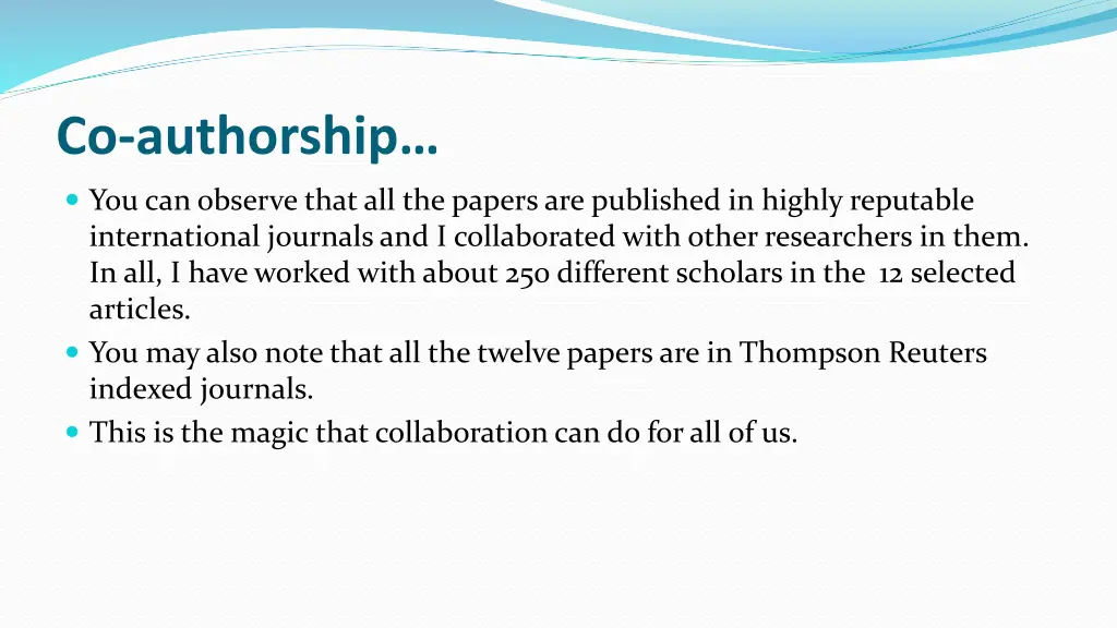 co authorship