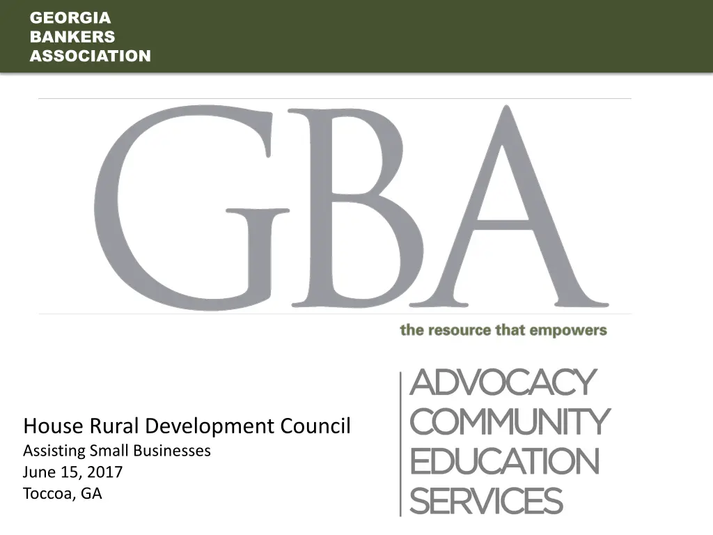 georgia bankers association 1