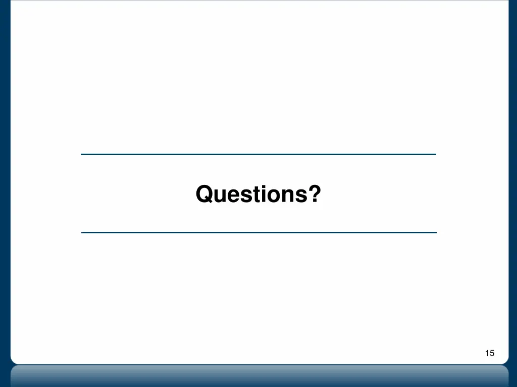 questions