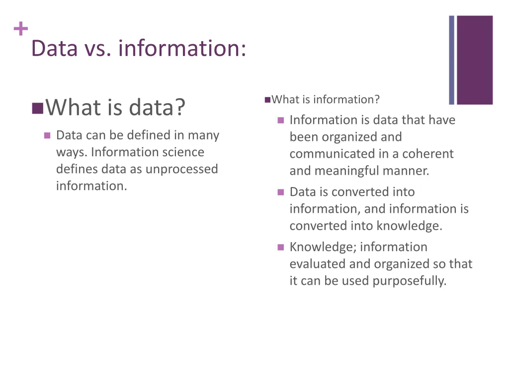 data vs information
