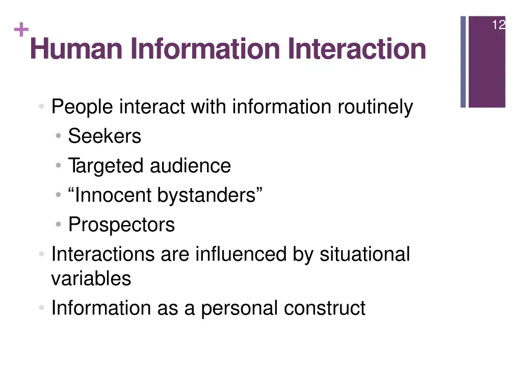 human information interaction