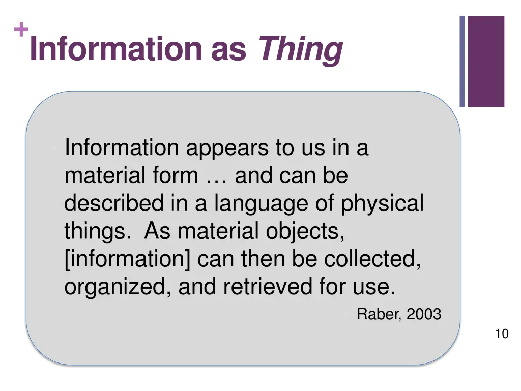 information as thing 1
