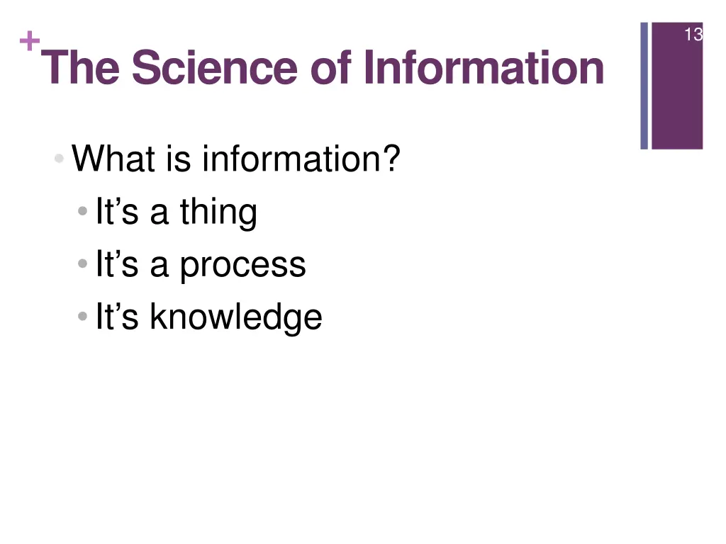 the science of information