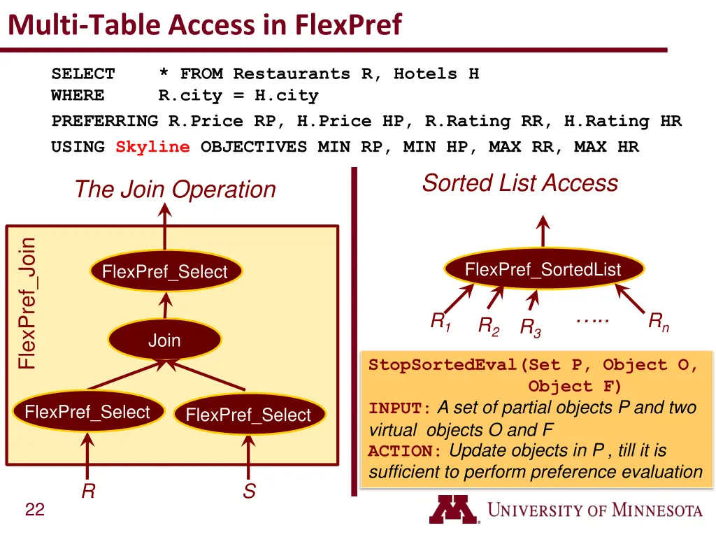 multi table access in flexpref