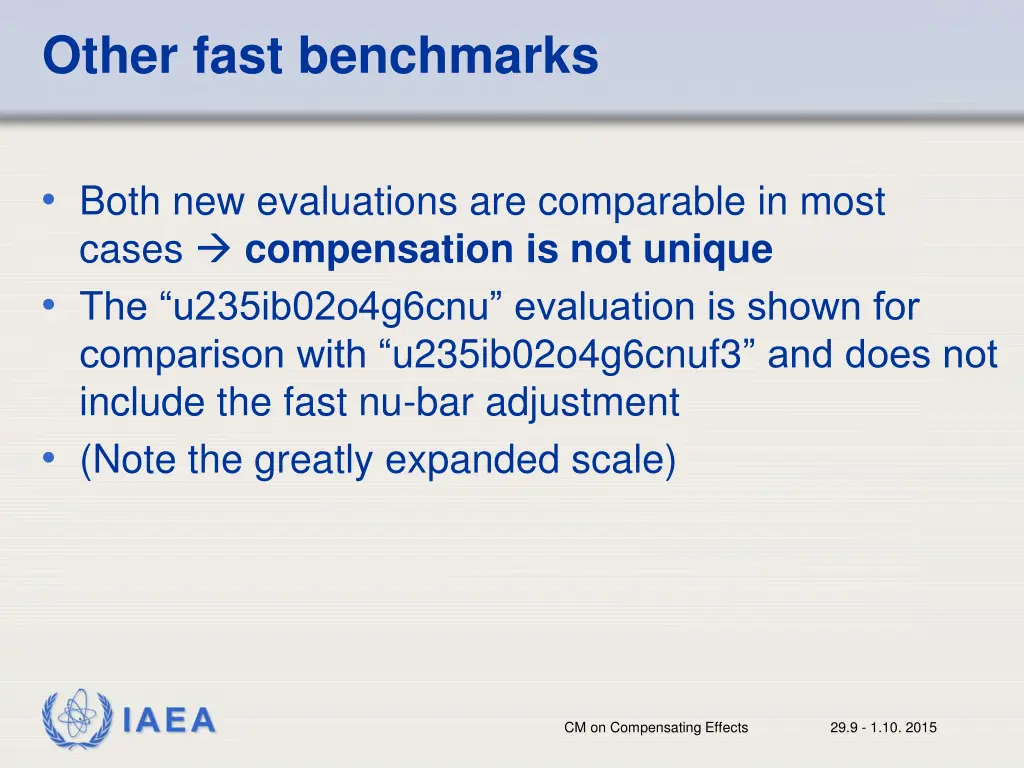 other fast benchmarks