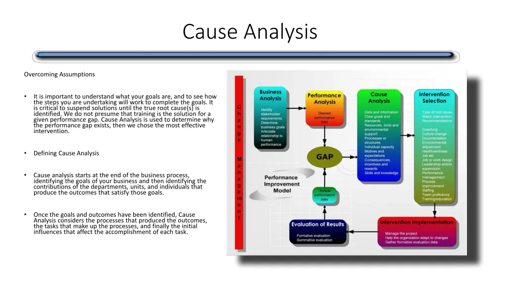 cause analysis