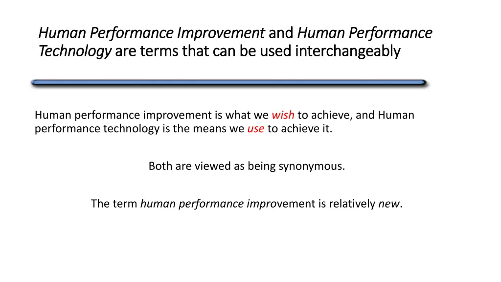human performance improvement human performance