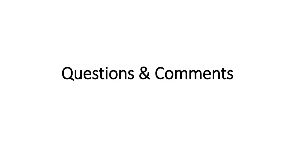 questions comments questions comments