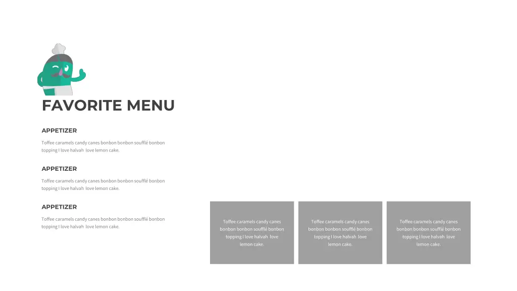 favorite menu