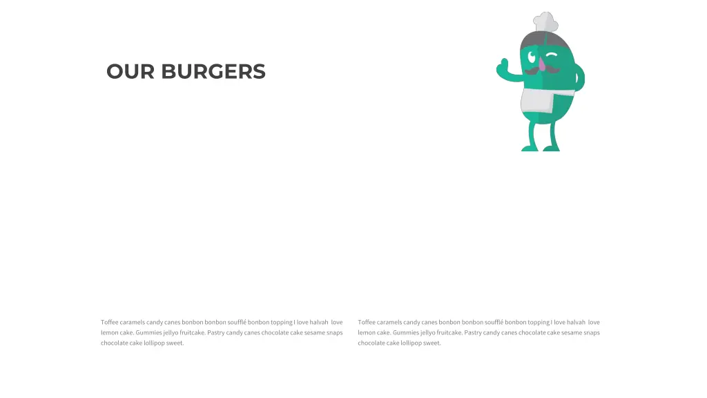 our burgers