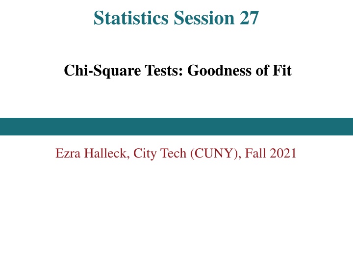 statistics session 27