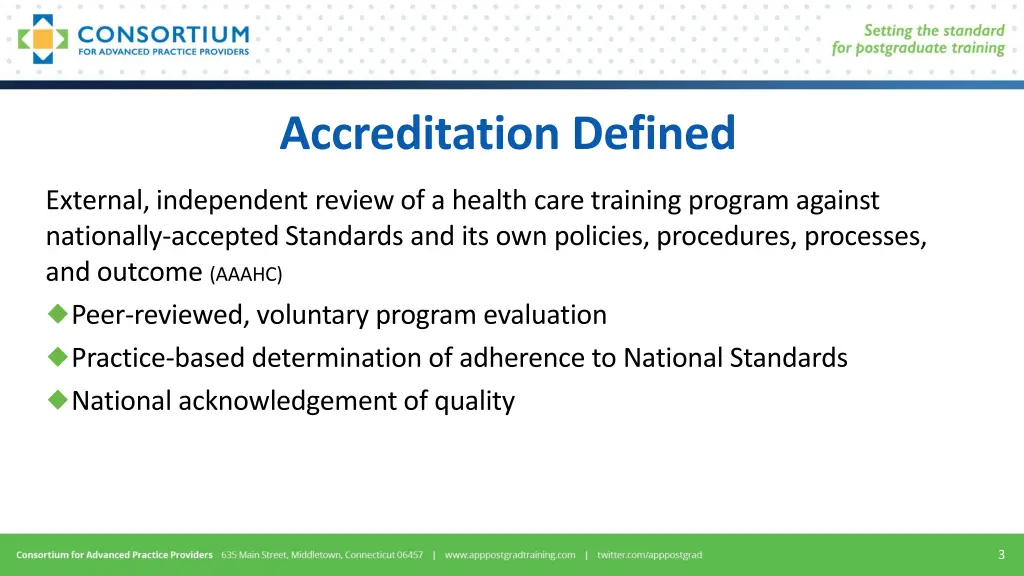 accreditation defined