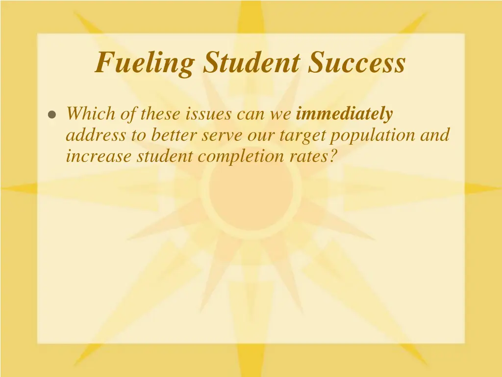 fueling student success