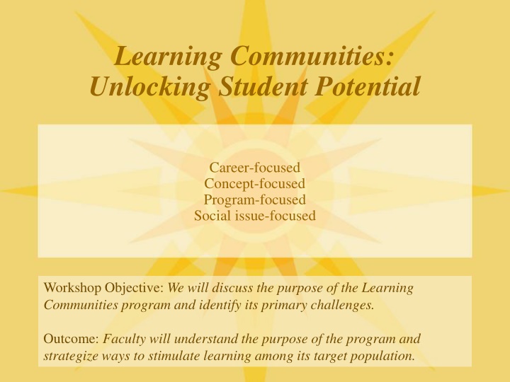 learning communities unlocking student potential