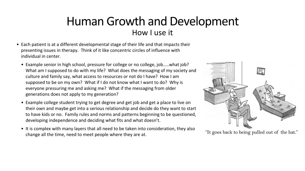 human growth and development how i use it