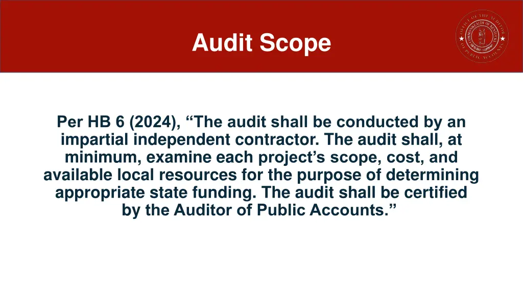 audit scope