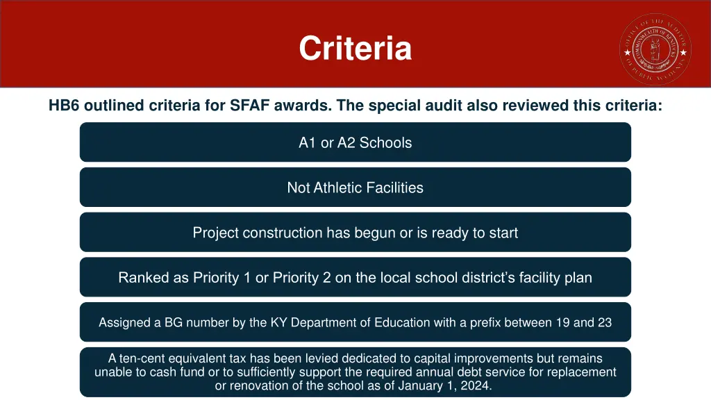 criteria