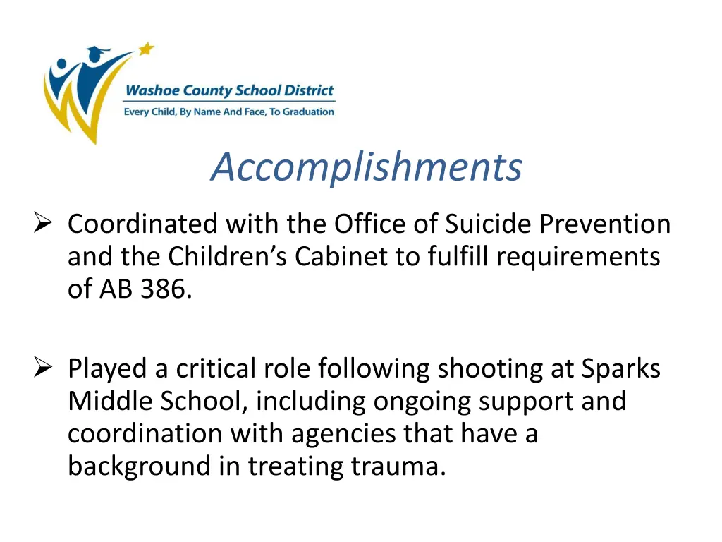 accomplishments