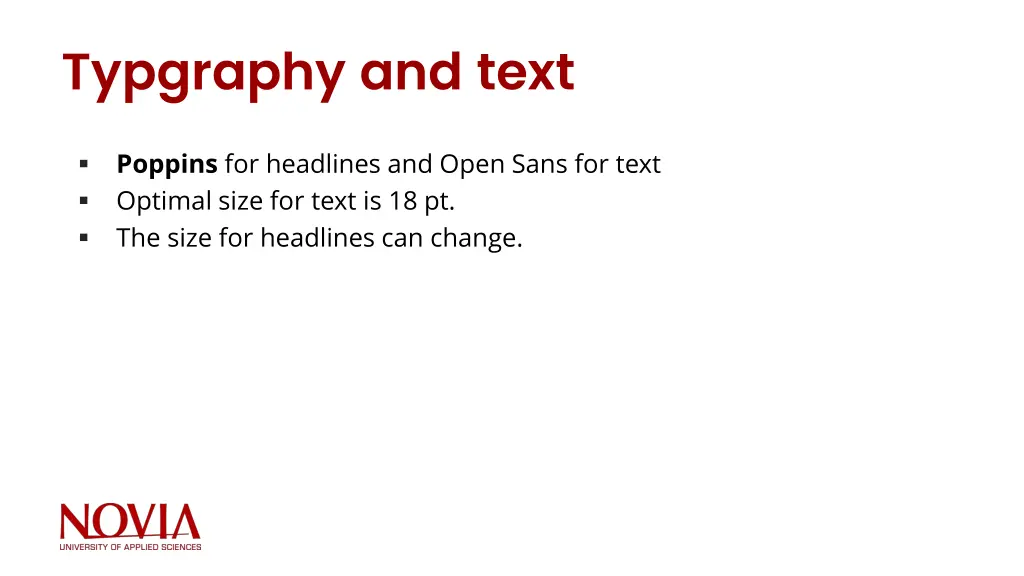 typgraphy and text