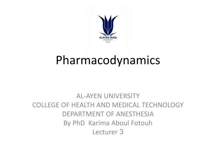 pharmacodynamics