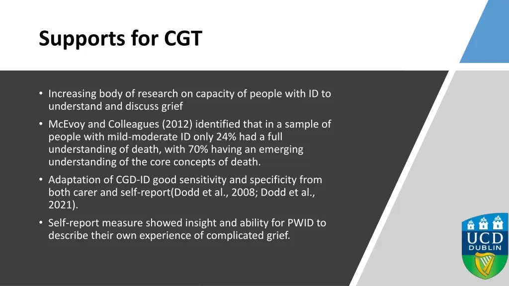 supports for cgt