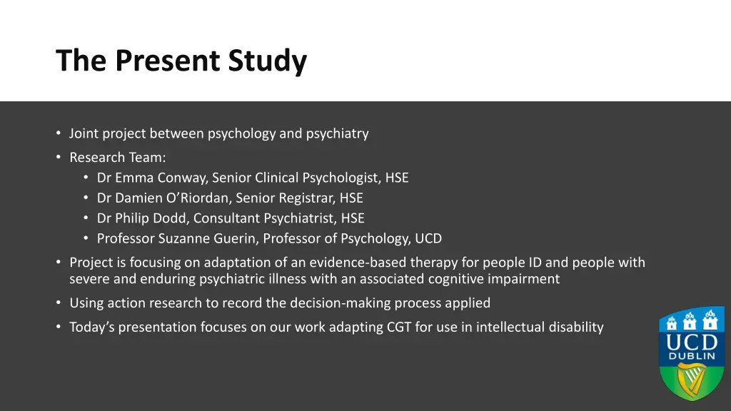 the present study