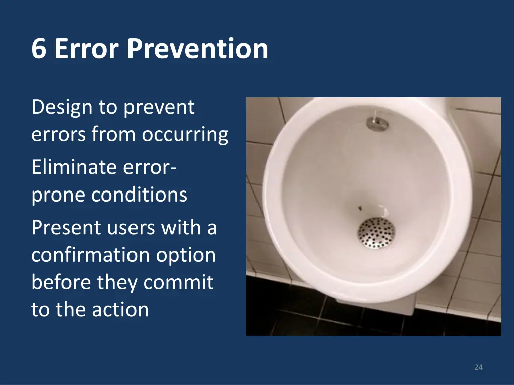 6 error prevention
