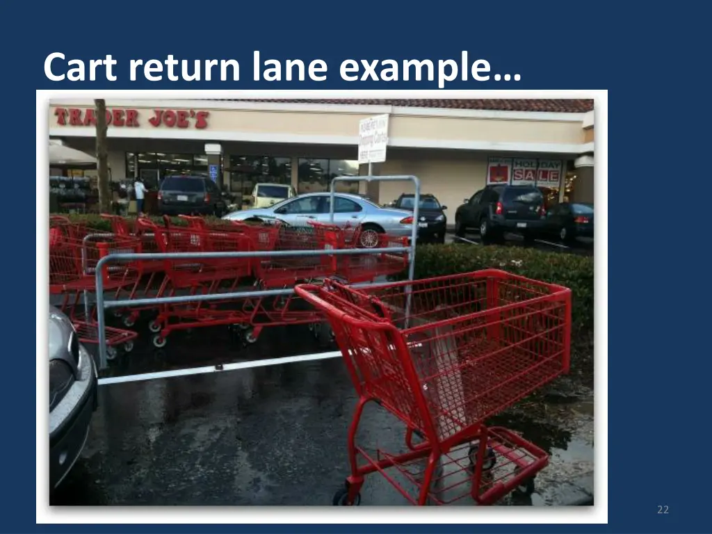 cart return lane example
