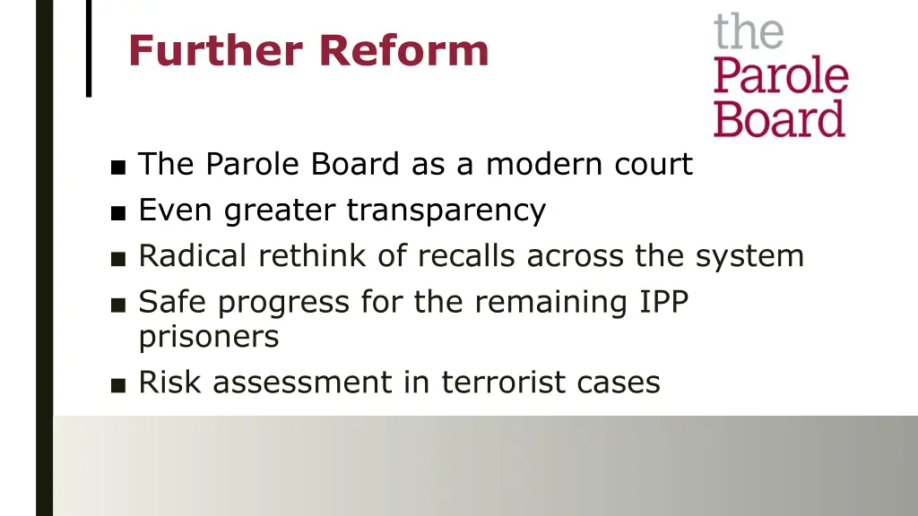 further reform